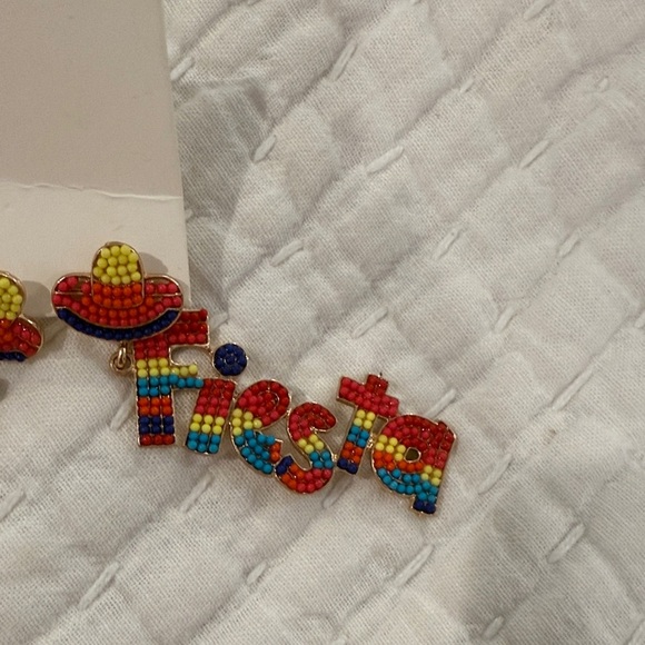 Colorful Beaded Earrings - Picture 3 of 3